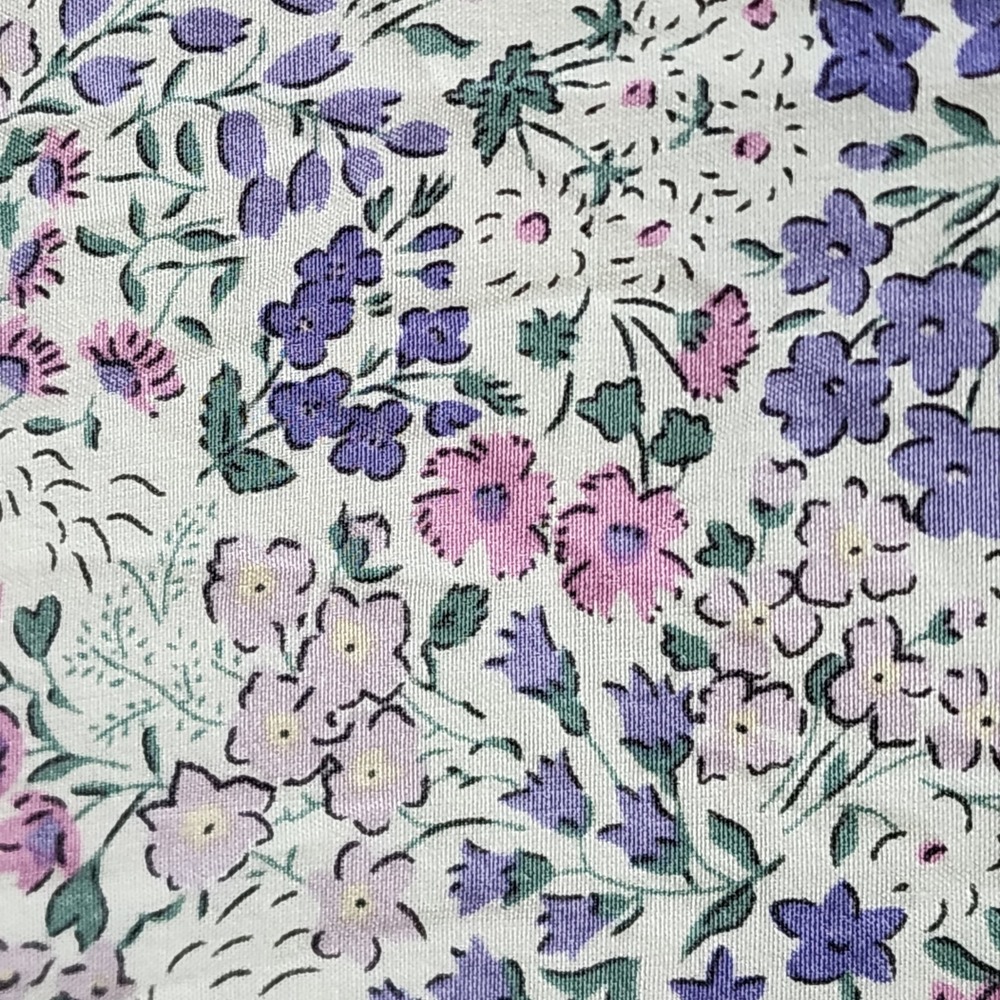 Suzy Shier Tiered Floral Dress Womens XS Purple Babydoll Cottage Prairie Boho - Picture 14 of 15